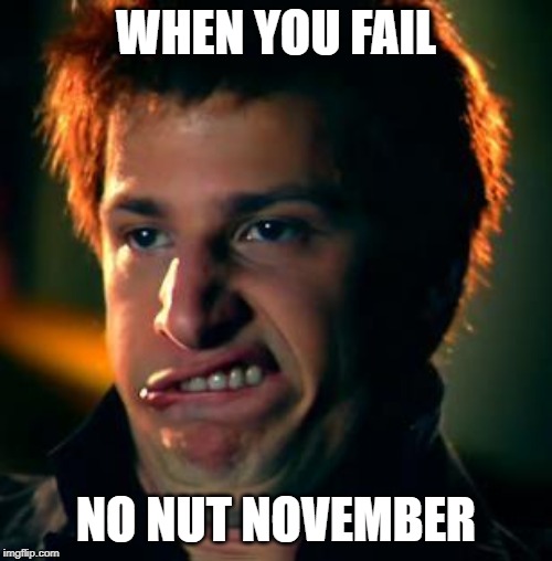 jizz in my pants | WHEN YOU FAIL; NO NUT NOVEMBER | image tagged in jizz in my pants,memes,snl,saturday night live | made w/ Imgflip meme maker