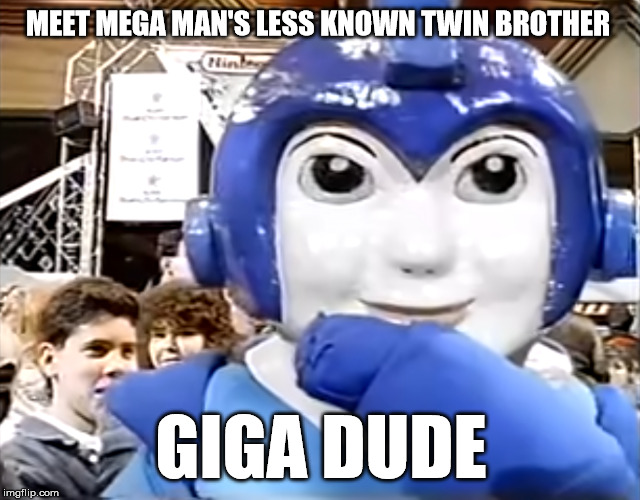 K-Mart Mega Man | MEET MEGA MAN'S LESS KNOWN TWIN BROTHER; GIGA DUDE | image tagged in mega man,fail,nintendo,capcom | made w/ Imgflip meme maker