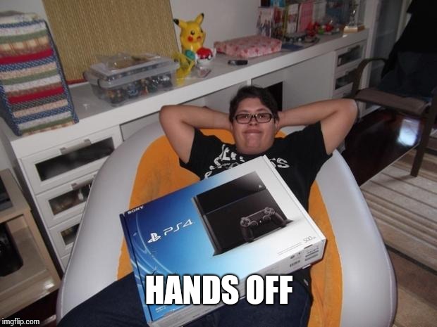PS4 | HANDS OFF | image tagged in ps4 | made w/ Imgflip meme maker