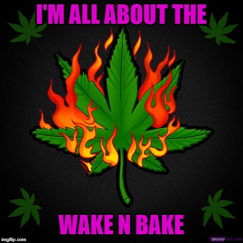 I'M ALL ABOUT THE WAKE N BAKE | made w/ Imgflip meme maker