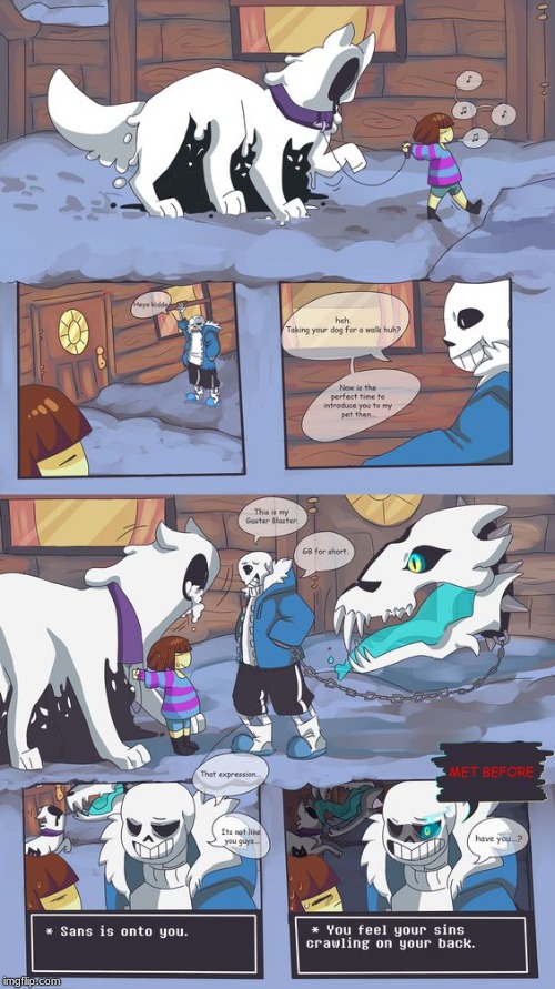 Sans, Undertale,Frisk, Fight, Gaster Blaster