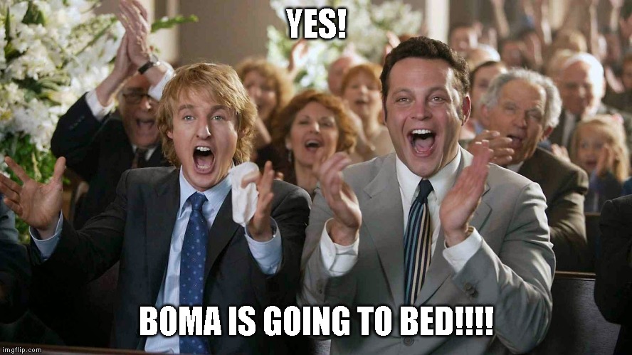 Wasting away again.. submissions | YES! BOMA IS GOING TO BED!!!! | image tagged in woohoo | made w/ Imgflip meme maker