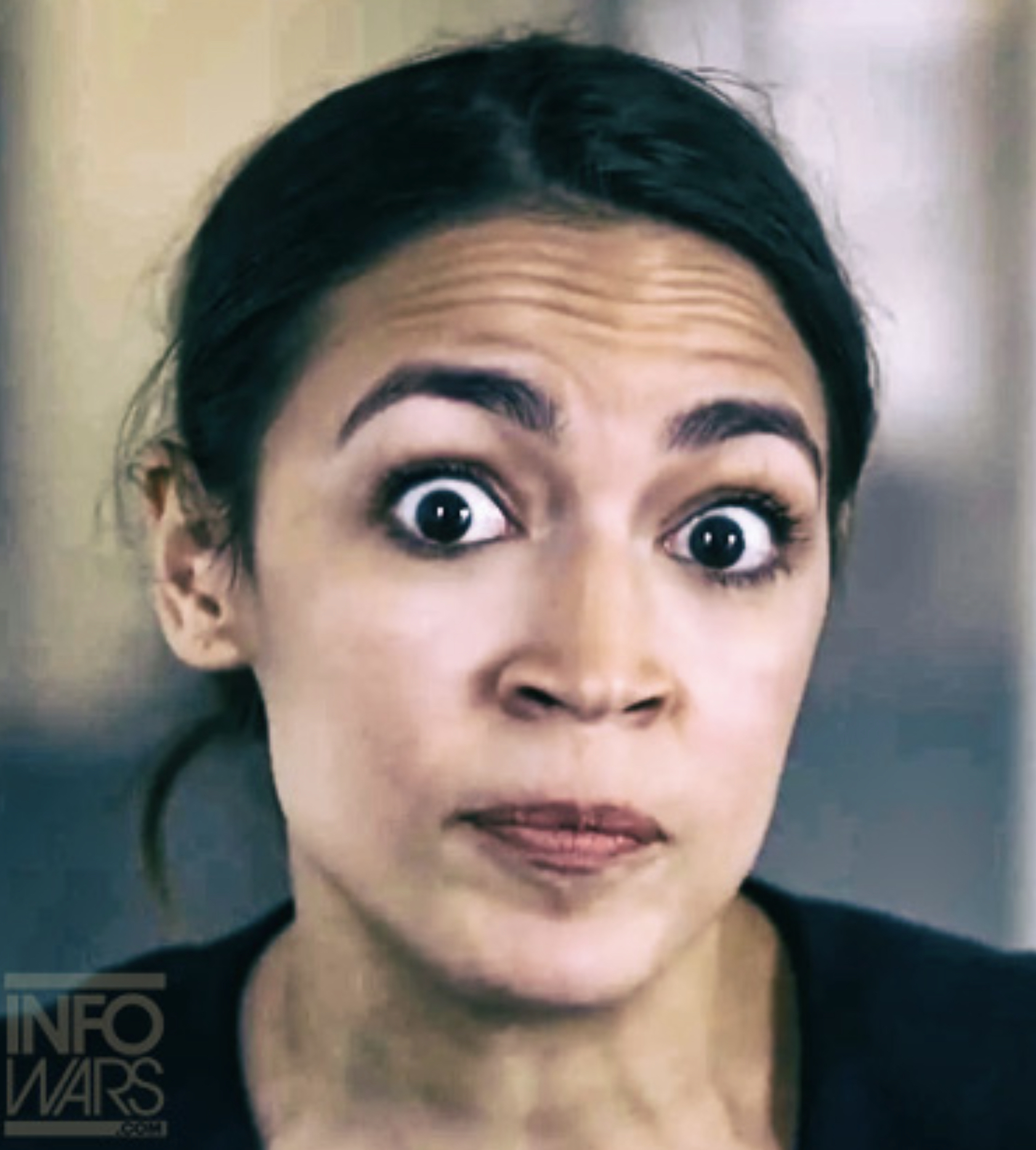 AOC dumb Blank Meme Template