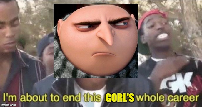 I'm sorry | GORL'S | image tagged in im about to end this mans whole career | made w/ Imgflip meme maker