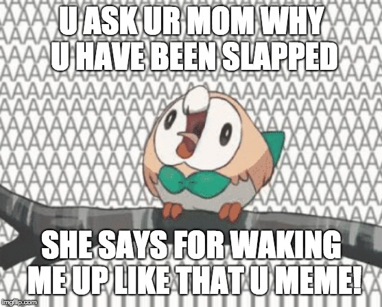 U ASK UR MOM WHY U HAVE BEEN SLAPPED; SHE SAYS FOR WAKING ME UP LIKE THAT U MEME! | image tagged in pokemon go,yelling | made w/ Imgflip meme maker