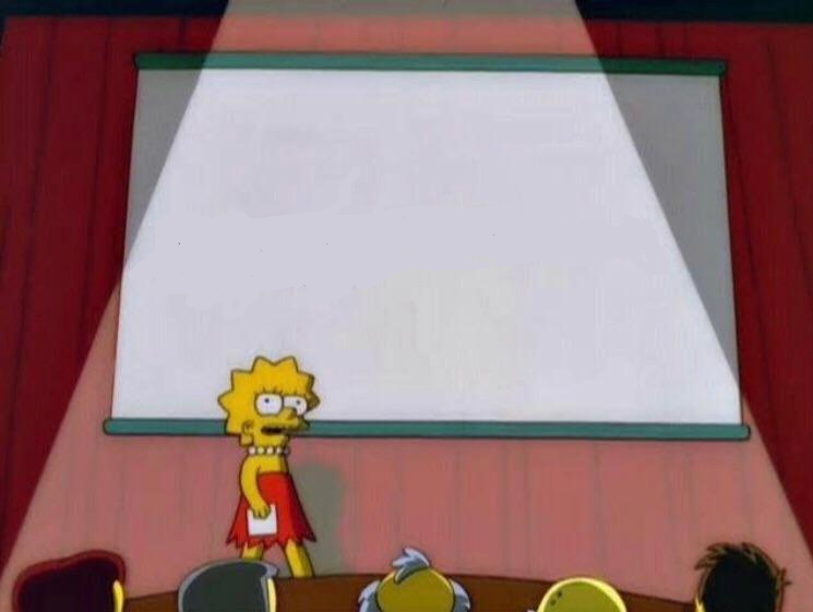 Lisa explains Blank Meme Template