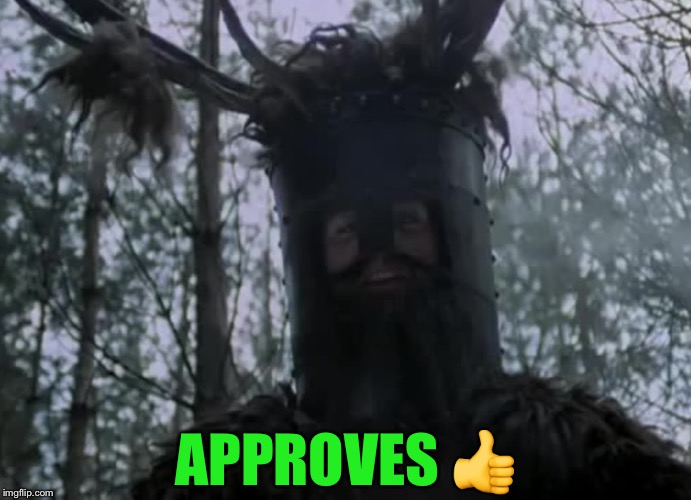 knights that say ni | APPROVES ? | image tagged in knights that say ni | made w/ Imgflip meme maker