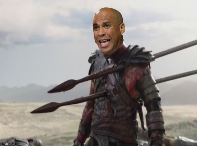 Cory Booker Spartacus | image tagged in cory booker spartacus | made w/ Imgflip meme maker