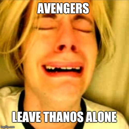 Leave Brittney alone | AVENGERS; LEAVE THANOS ALONE | image tagged in leave brittney alone | made w/ Imgflip meme maker