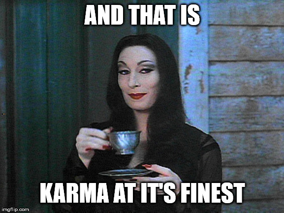 BETTER THAN KARMA | AND THAT IS; KARMA AT IT'S FINEST | image tagged in better than karma | made w/ Imgflip meme maker