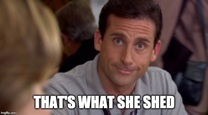 THAT'S WHAT SHE SHED | made w/ Imgflip meme maker