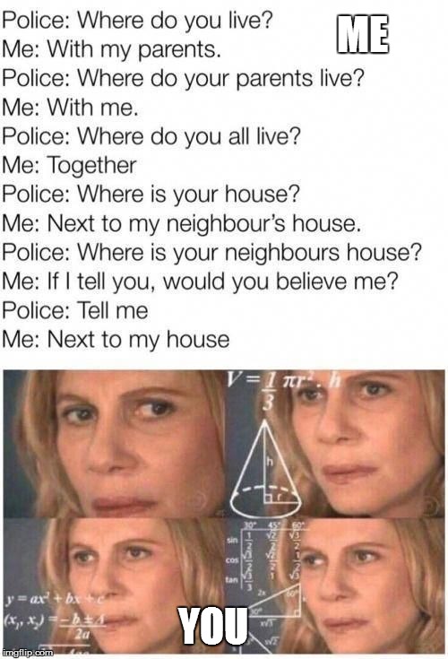 ME; YOU | made w/ Imgflip meme maker