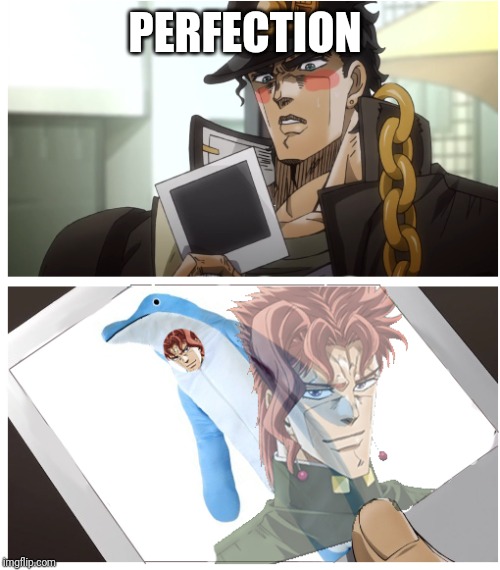 Perfection | PERFECTION | image tagged in jojo's bizarre adventure | made w/ Imgflip meme maker