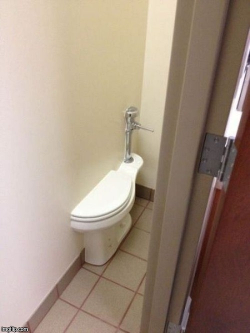 TOILET IN THE WALL Blank Meme Template