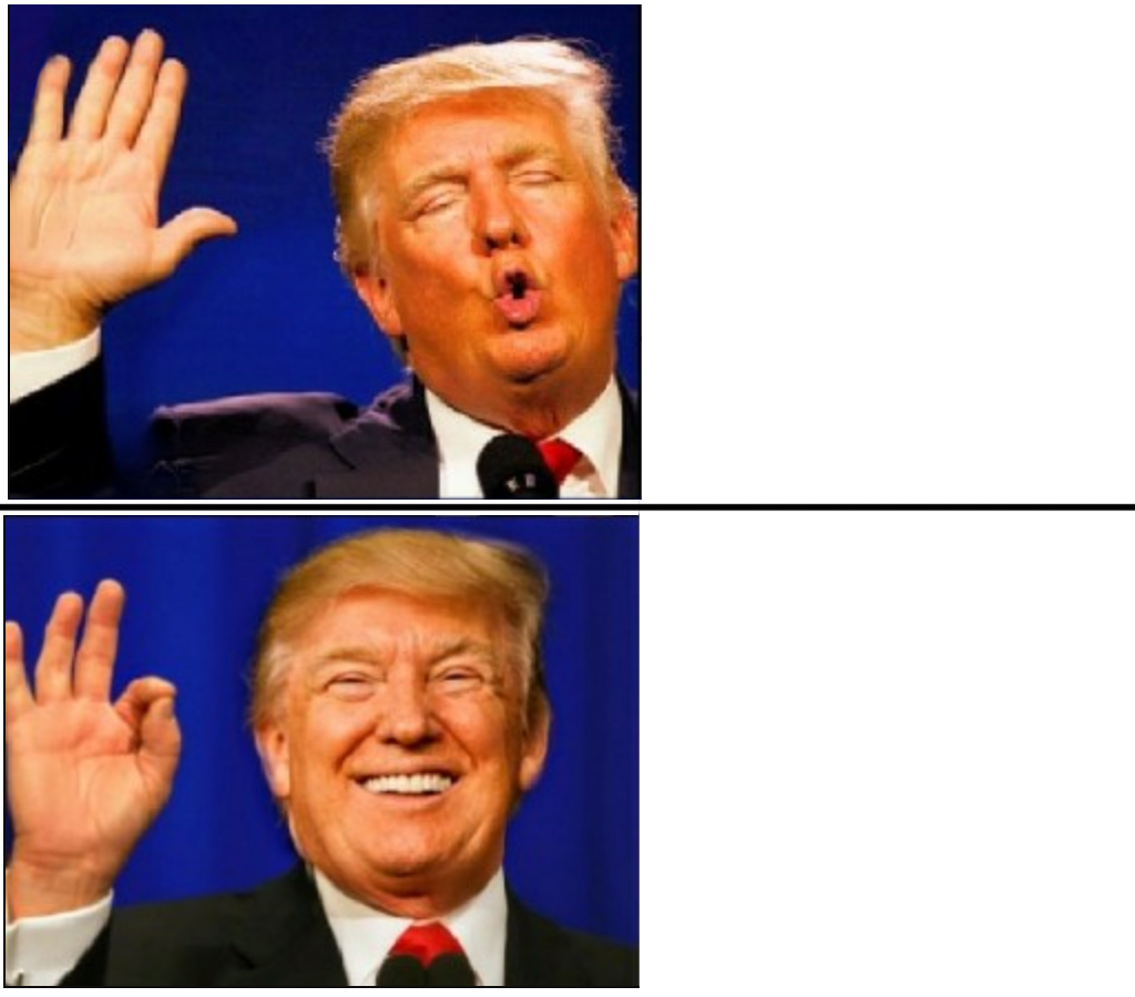 Trump No Yes Blank Template Imgflip