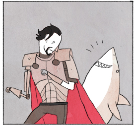 Nimona the shark Blank Meme Template