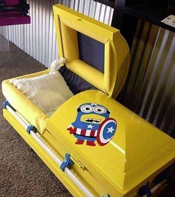 Minion casket Blank Meme Template