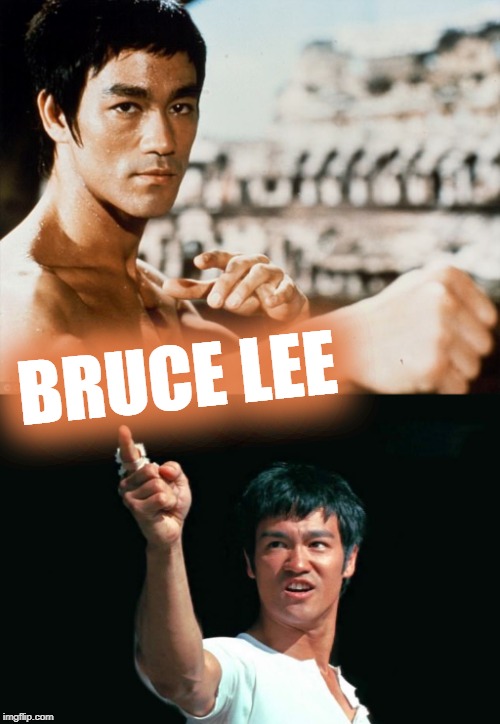 BRUCE LEE | image tagged in bruce lee stare | made w/ Imgflip meme maker