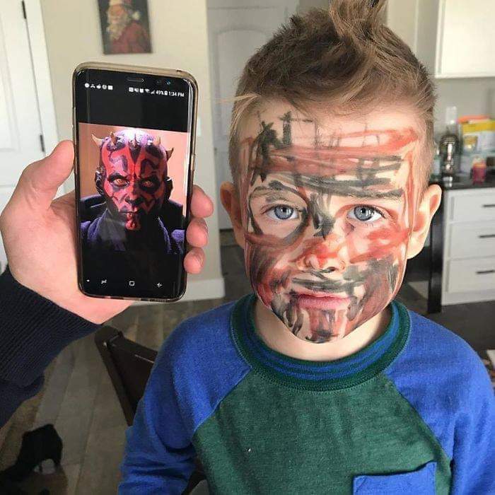 Darth Maul Kid Blank Meme Template