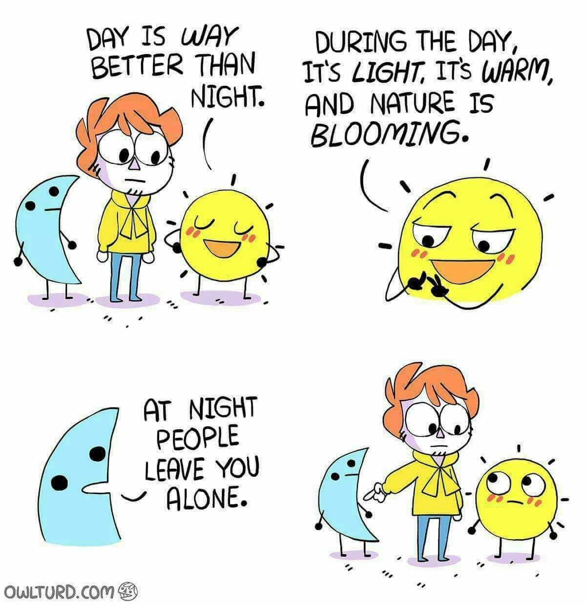 Day vs Night Blank Meme Template
