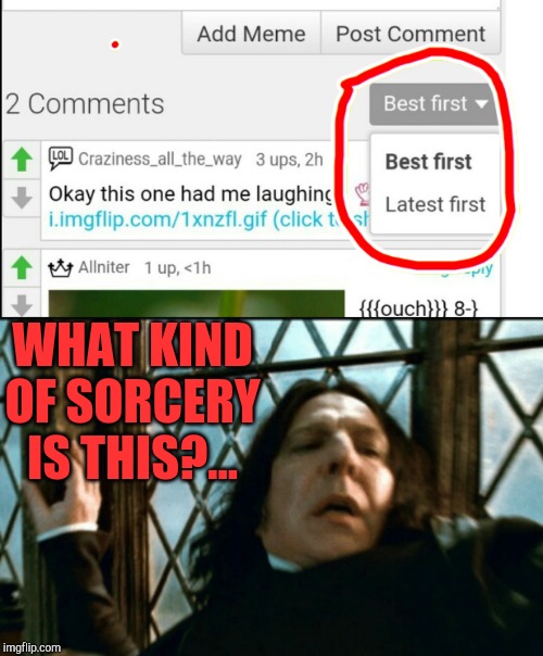 This is a rather interesting new feature | WHAT KIND OF SORCERY IS THIS?... | image tagged in jbmemegeek,what kind of sorcery,new features,imgflip | made w/ Imgflip meme maker
