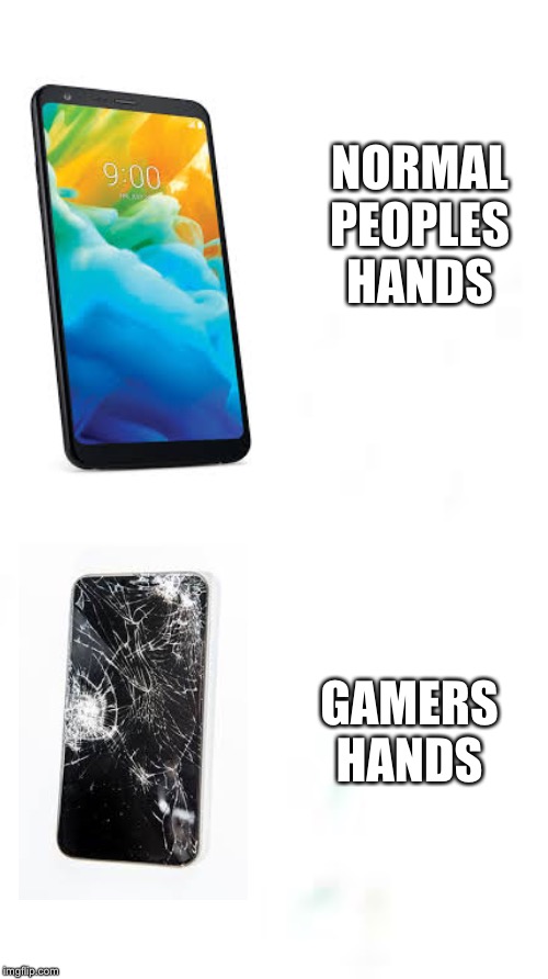 Types of people | NORMAL PEOPLES HANDS; GAMERS HANDS | image tagged in people | made w/ Imgflip meme maker