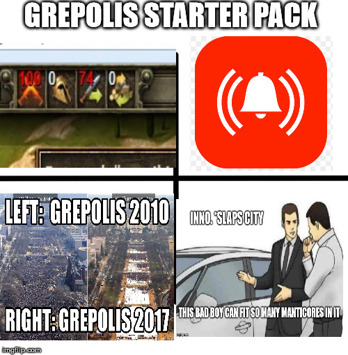 starter pack | GREPOLIS STARTER PACK | image tagged in starter pack | made w/ Imgflip meme maker