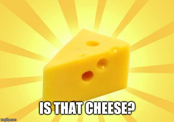 Cheese Time | IS THAT CHEESE? | image tagged in cheese time | made w/ Imgflip meme maker