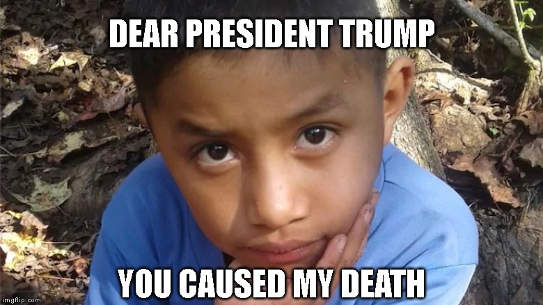 8 year-old Felipe Gomez Alonzo, Died in U.S. Custody on Christmas Eve | DEAR PRESIDENT TRUMP; YOU CAUSED MY DEATH | image tagged in murderer,impeach trump,liar,conman,criminal,border | made w/ Imgflip meme maker