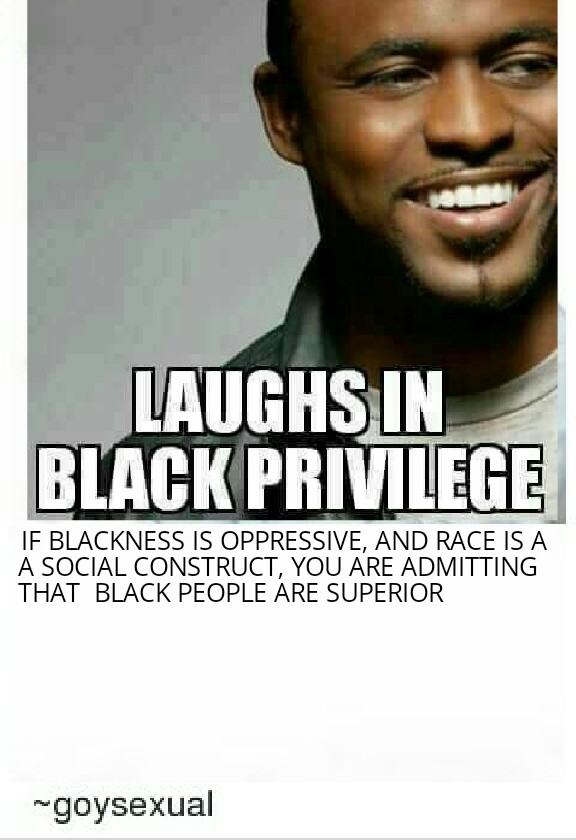 Laughs in Black privilege meme Blank Meme Template
