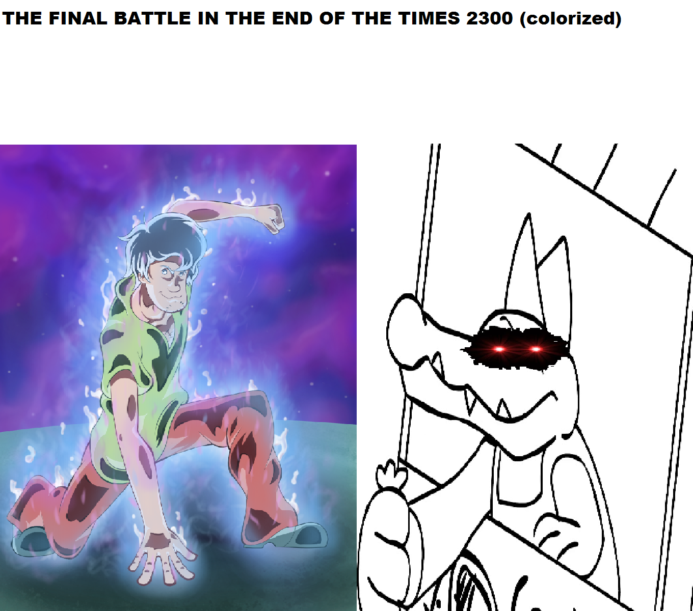 High Quality THE ULTIMATE BATTLE Blank Meme Template