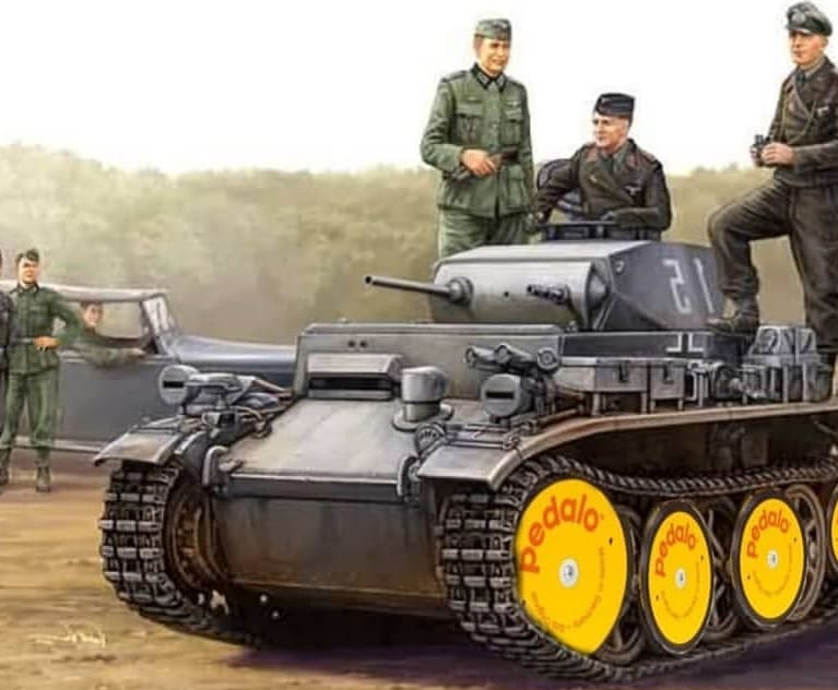 Pedalo Panzer Blank Meme Template