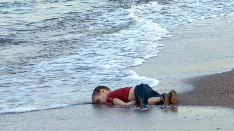 Drowned Syrian boy Blank Meme Template