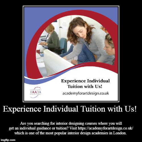 Experience Individual Tuition with Us! | image tagged in experience,tuition,art | made w/ Imgflip demotivational maker