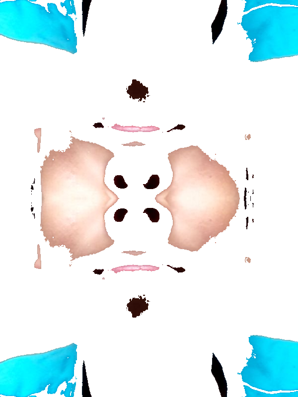 High Quality THE 2 HUMAN FACE CONNECTED TOGETHER PNG Blank Meme Template