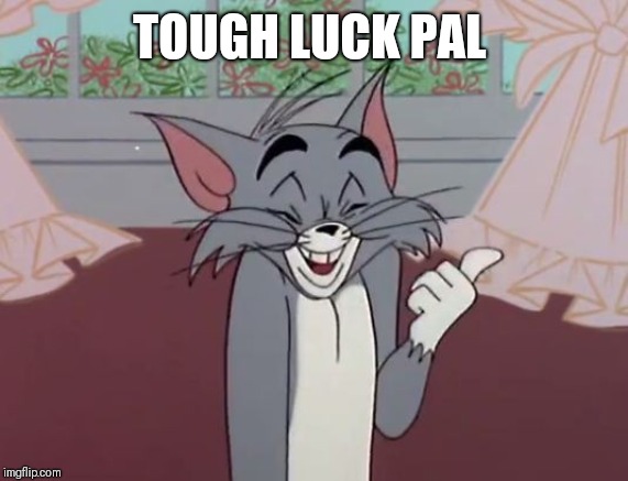 TOUGH LUCK PAL | made w/ Imgflip meme maker