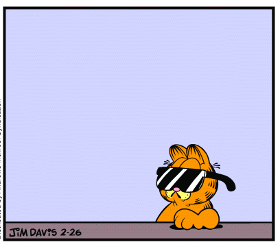 High Quality Garfield Deal With It Blank Meme Template