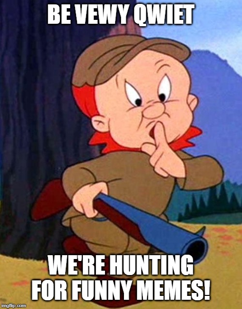 Elmer Fudd | BE VEWY QWIET; WE'RE HUNTING FOR FUNNY MEMES! | image tagged in elmer fudd | made w/ Imgflip meme maker