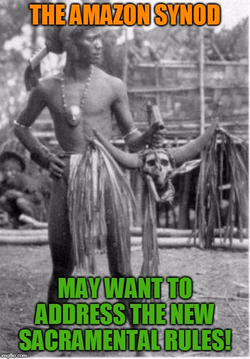 THE AMAZON SYNOD; MAY WANT TO ADDRESS THE NEW SACRAMENTAL RULES! | made w/ Imgflip meme maker