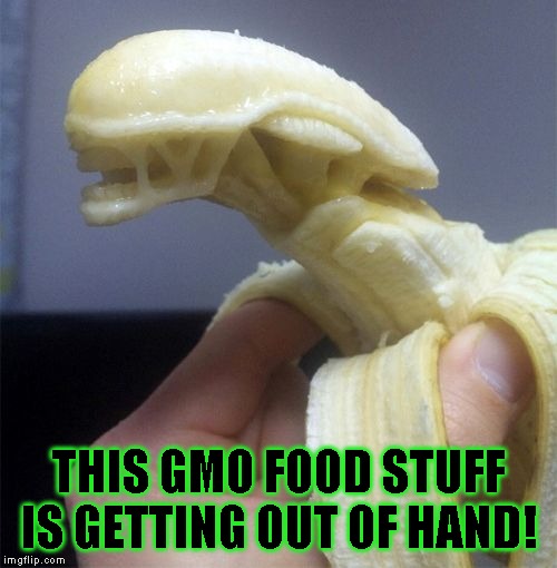 Tastes like chicken | THIS GMO FOOD STUFF IS GETTING OUT OF HAND! | image tagged in just a joke,humor | made w/ Imgflip meme maker