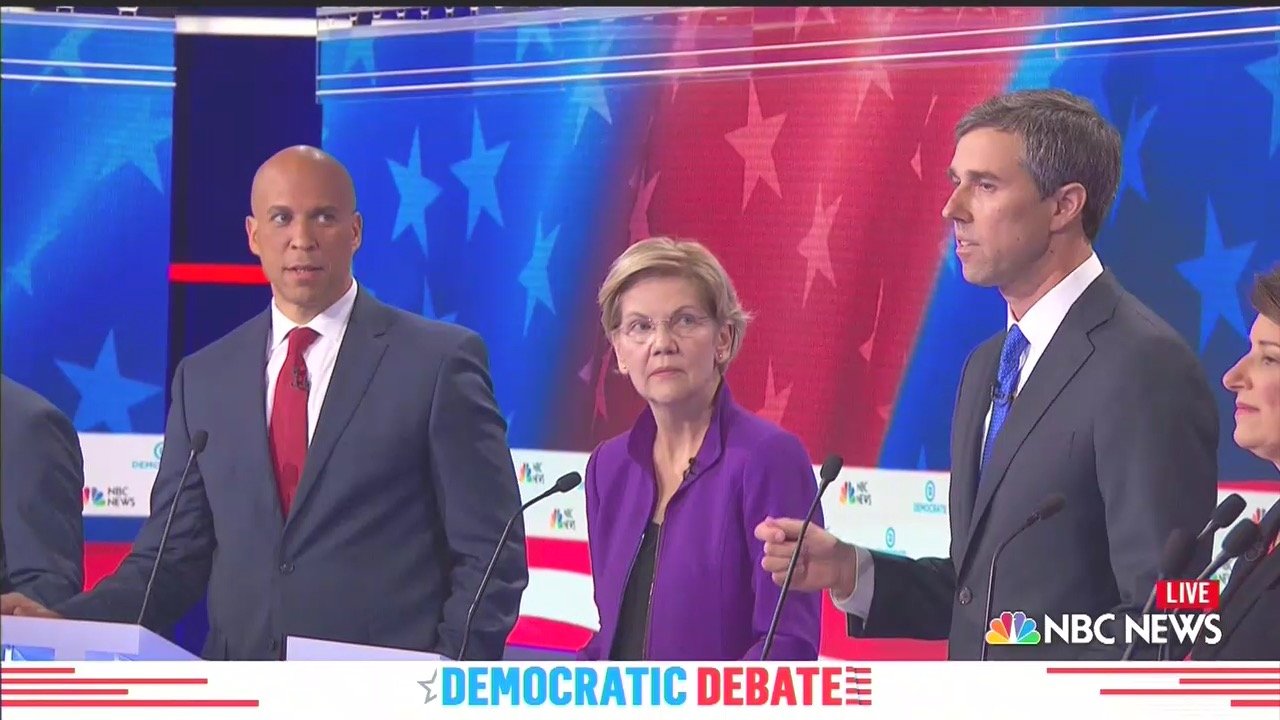 High Quality Cory booker beto spanish Blank Meme Template