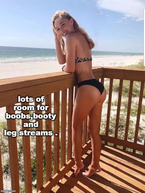 lots of room for boobs,booty and leg streams . | made w/ Imgflip meme maker