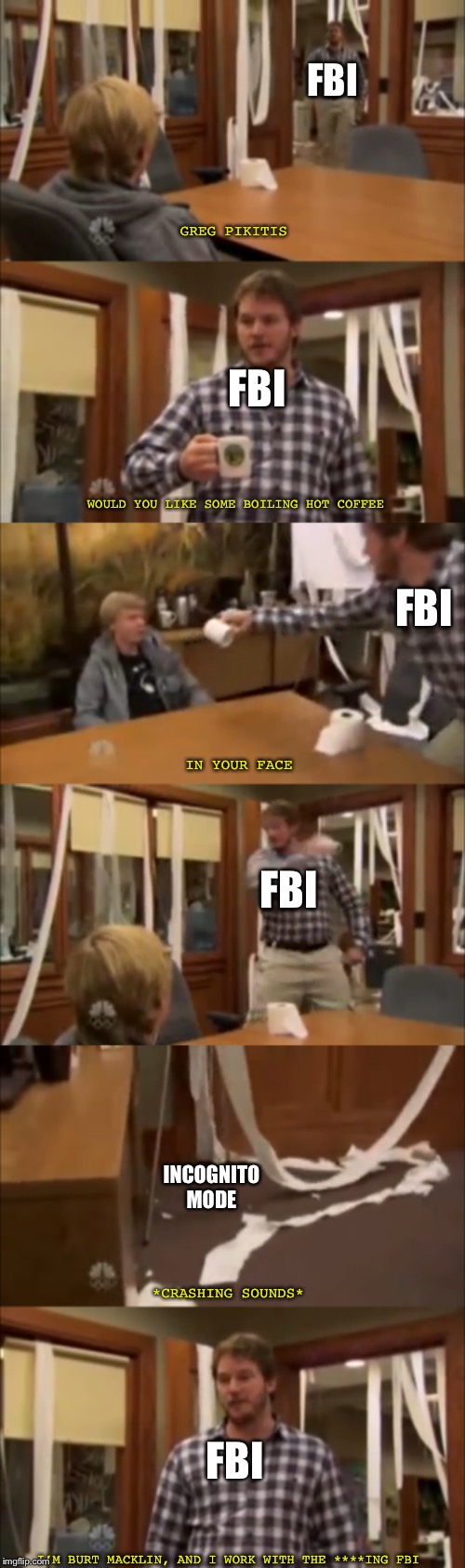 Burt Macklin With The FBI - Imgflip
 Burt Macklin Memes