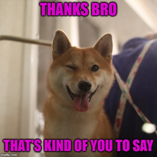 THANKS BRO THAT'S KIND OF YOU TO SAY | made w/ Imgflip meme maker