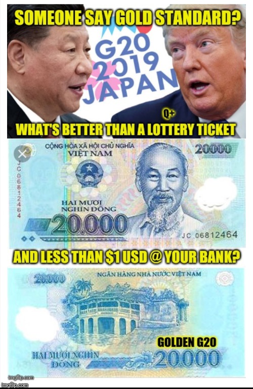 Golden (G20) Winning Ticket! | image tagged in the golden rule,federal reserve,monopoly money,lottery,the great awakening,winning | made w/ Imgflip meme maker