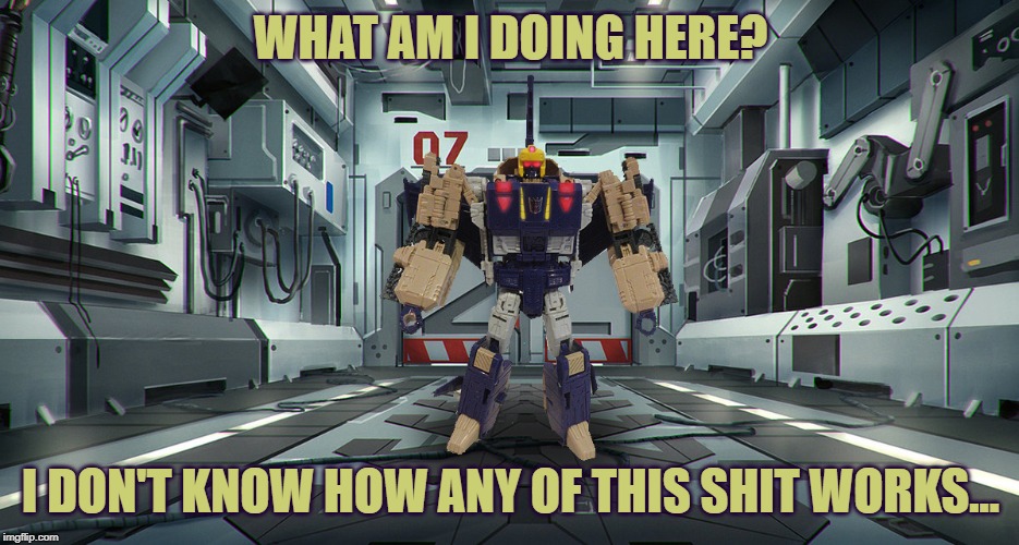 WHAT AM I DOING HERE? I DON'T KNOW HOW ANY OF THIS SHIT WORKS... | made w/ Imgflip meme maker