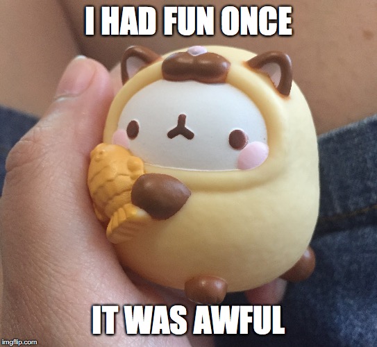 Grumpy Cat Parody | I HAD FUN ONCE; IT WAS AWFUL | image tagged in grumpy cat,parody,bunny | made w/ Imgflip meme maker