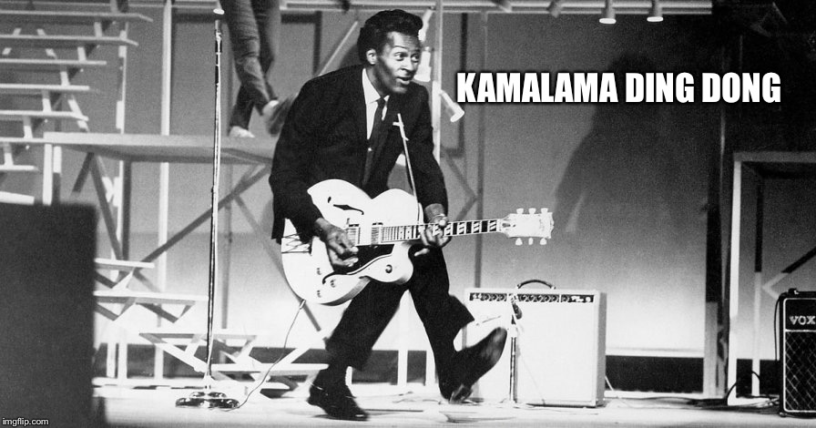 Chuck Berry  | KAMALAMA DING DONG | image tagged in chuck berry | made w/ Imgflip meme maker