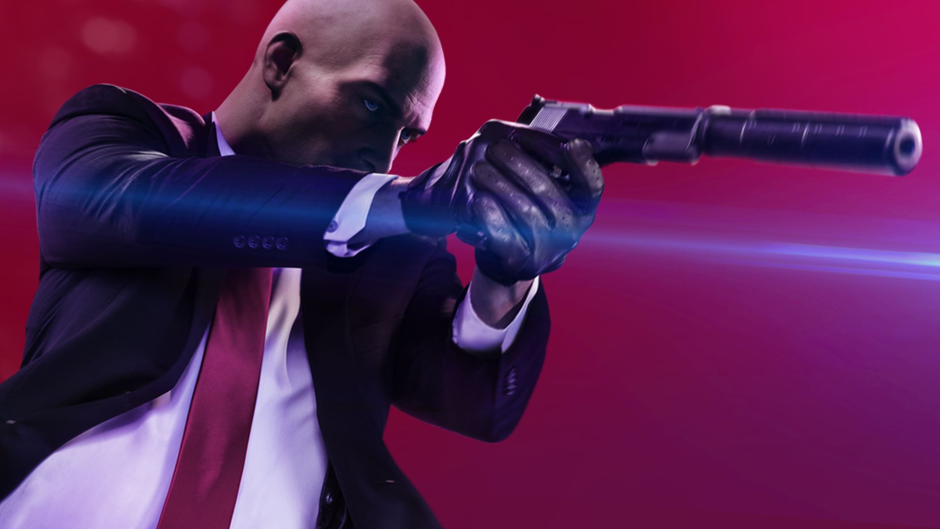 Agent 47 silenced pistol Blank Meme Template