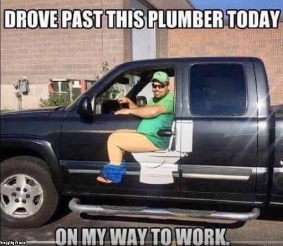 he looked a bit flushed | image tagged in plumber,toilet | made w/ Imgflip meme maker